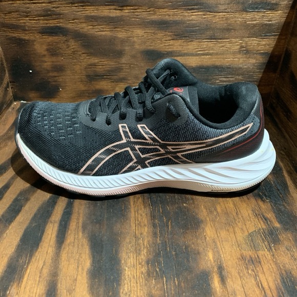 ASICS GEL-EXCITE 9 Women's Sz 7 Running Shoes Black / Frosted‎ Rose - MINT - Picture 1 of 7